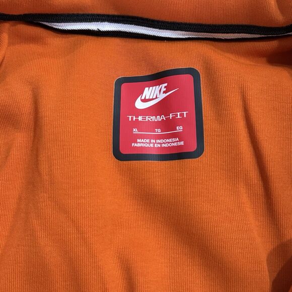 Men's XL-Nike Sportswear Tech Oversized Zip Puffer Down Warm Jacket Orange - Picture 4 of 6